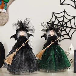 haunted house doll tree top ornaments, witch star decor, halloween ghost festival prop