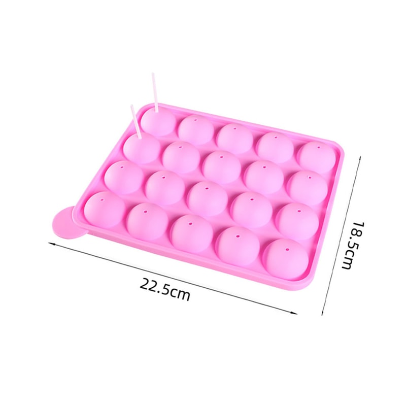 Silicone Molds DIY, Spherical Chocolate Mold, Round Lollipop Cake Mold Baking Tools by Silicone World