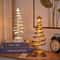 Holiday Tree Lighting Creatively Christmas Lights Tree Fairy Lamp Metal Spiral Star Night Lamp For 0