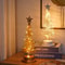 Holiday Tree Lighting Creatively Christmas Lights Tree Fairy Lamp Metal Spiral Star Night Lamp For 2
