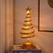 Holiday Tree Lighting Creatively Christmas Lights Tree Fairy Lamp Metal Spiral Star Night Lamp For 8