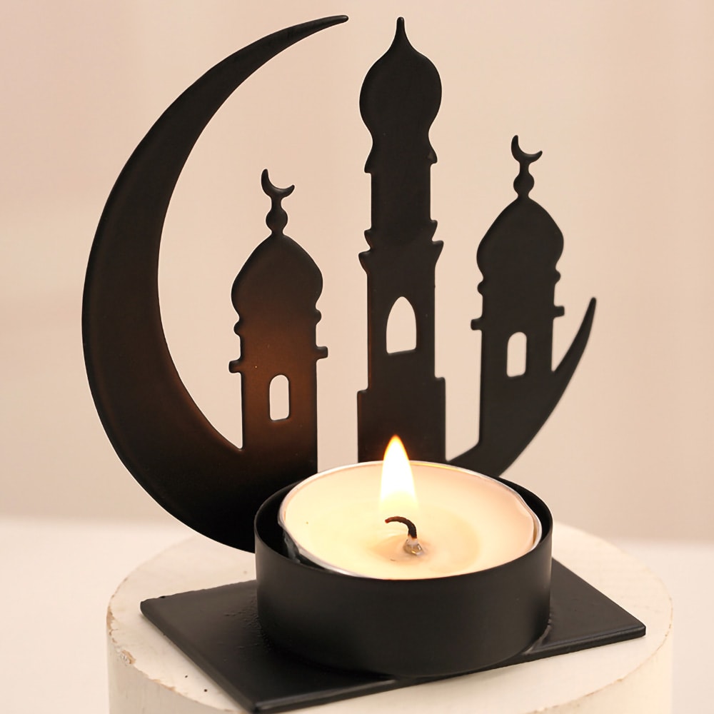 Islamic Ramadan Candle Holder, Ramadan Party Decor, Muslim Candle Holder Ornament