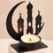 Islamic Ramadan Candle Holder, Ramadan Party Decor, Muslim Candle Holder Ornament