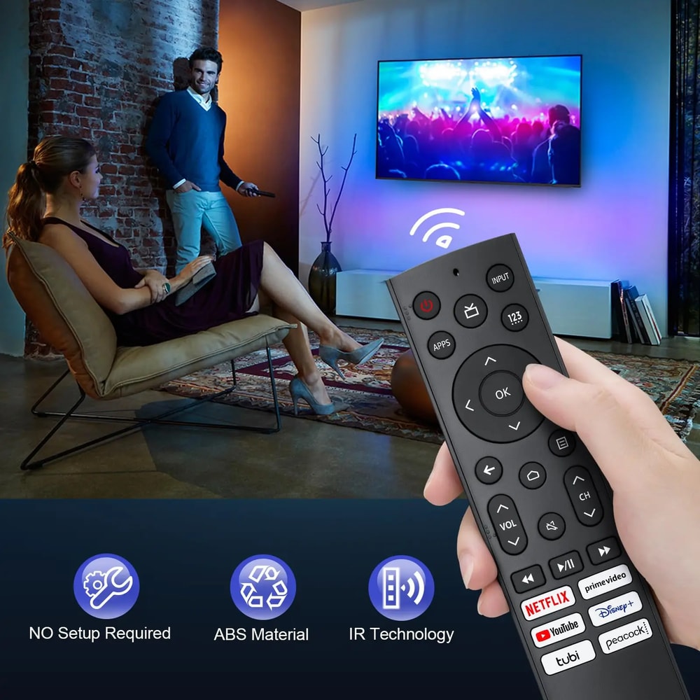 Replacement Remote Control For Hisense Android TV VIDAA UHD 4K ULED Google TV 3