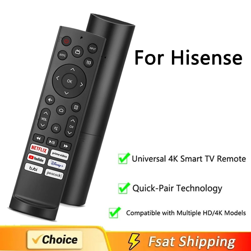 Replacement Remote Control For Hisense Android TV VIDAA UHD 4K ULED Google TV 4