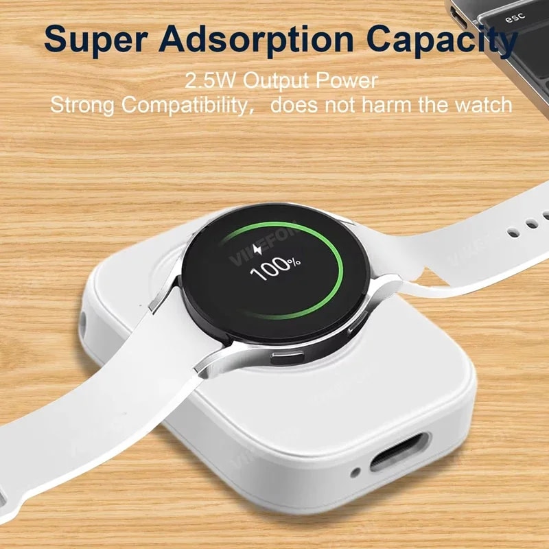 Type C Fast Charger for Samsung Galaxy Watch, Magnetic Wireless Portable Watch USB, Ultra 7 Classic 5 Pro