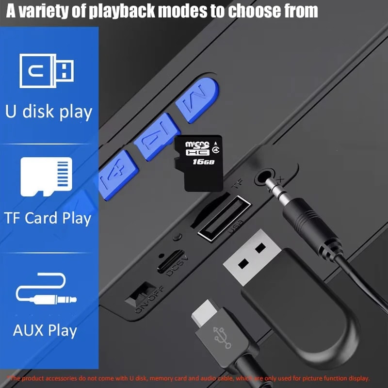 Wireless Bluetooth Smart Speaker With Mic Mobile Phone Audio Outdoor Subwoofer Creative Radio Funct 4