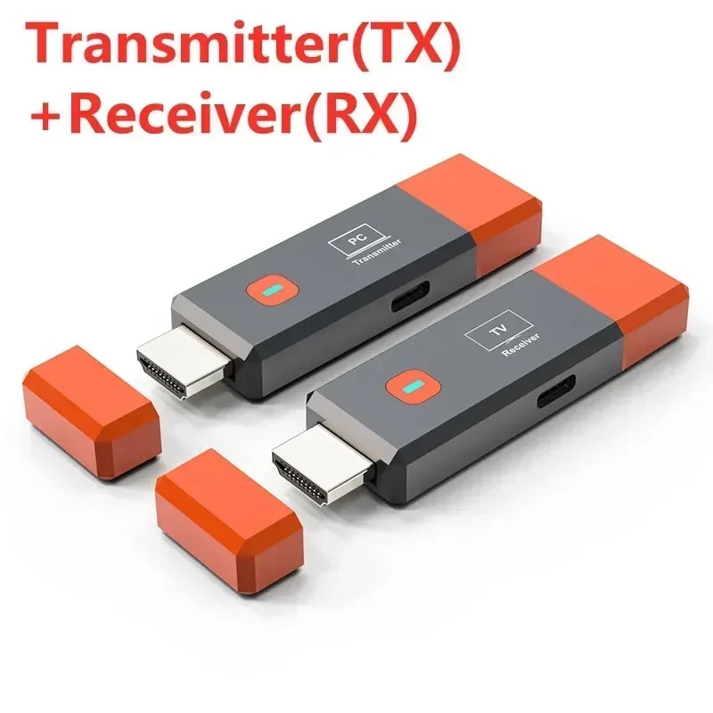 Wireless HDMI Video Transmitter Receiver Kit For Laptop PC Camera TV Stick Projector Monitor Dongle 8