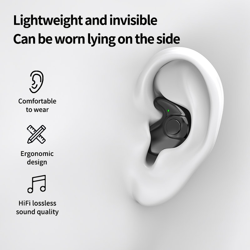 Highend TWS Dual Ear Sleep In Ear Wireless Sports Bluetooth Headphones Mini Painless Call Noise Can 1