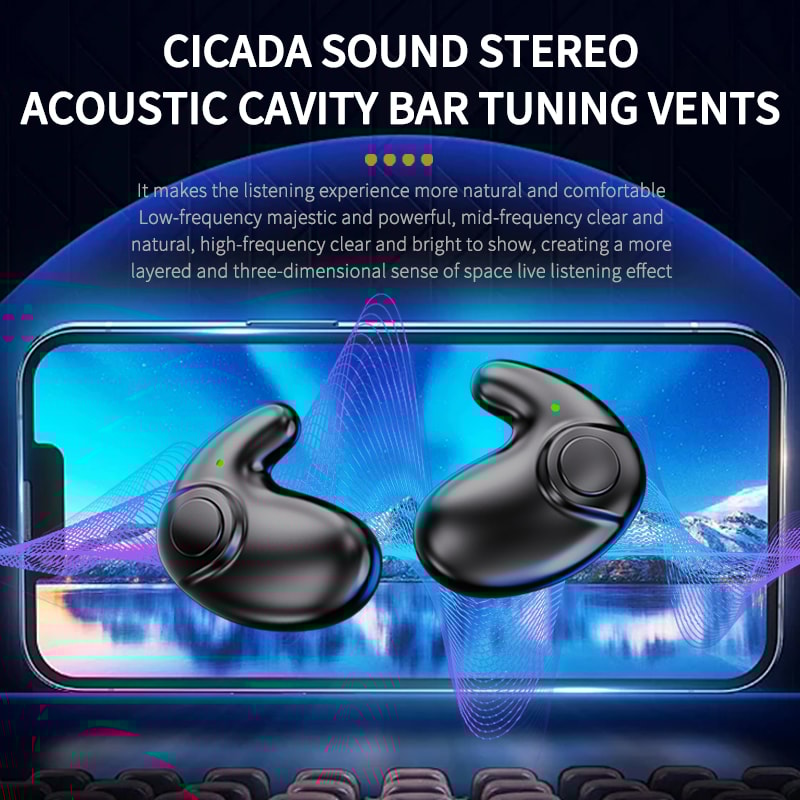 Highend TWS Dual Ear Sleep In Ear Wireless Sports Bluetooth Headphones Mini Painless Call Noise Can 4