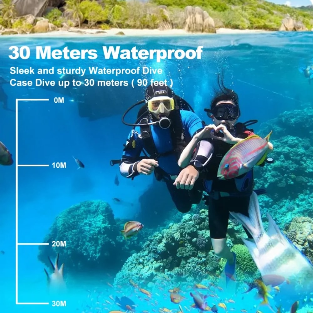 Underwater Waterproof 4K Action Camera 1080P30FPS Mini Sports Camera With WiFi Helmet Recording 3