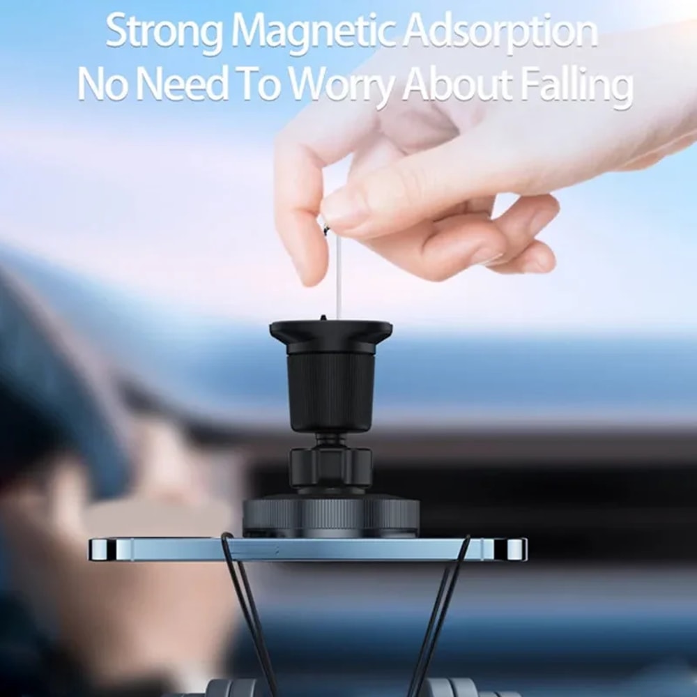 Magnet Car Phone Holder Mount Magnetic Car Wireless Charger Stand Bracket For IPhone Fast Charging 1