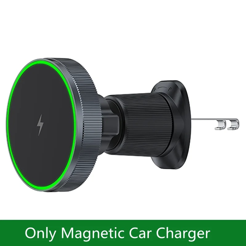 Magnet Car Phone Holder Mount Magnetic Car Wireless Charger Stand Bracket For IPhone Fast Charging 6
