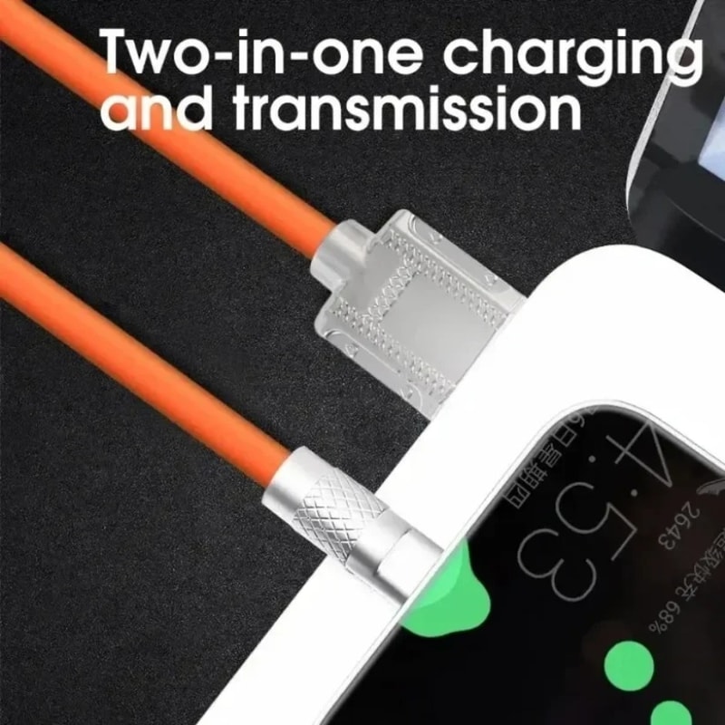 Quick Charge USB Cable USB C Charger Super Fast Charge Type C Liquid Silicone Cable For Huawei Sams 3