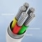 Quick Charge USB Cable USB C Charger Super Fast Charge Type C Liquid Silicone Cable For Huawei Sams 5