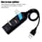 Mini USB Splitter Hub With Cable High Speed 4 Port USB Hub Power Adapter Socket For PC Laptop Noteb 3
