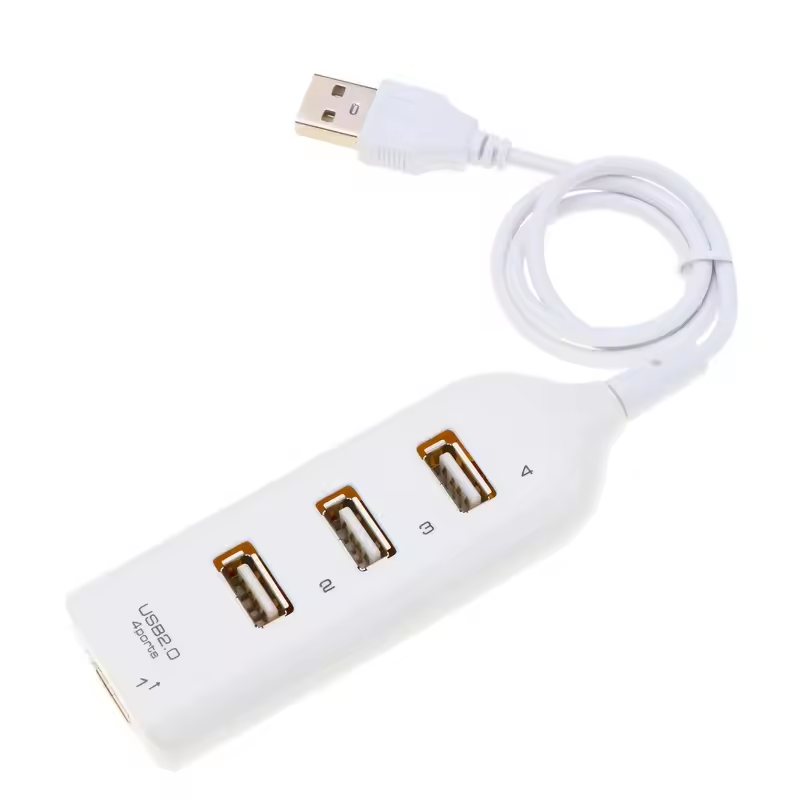 Mini USB Splitter Hub With Cable High Speed 4 Port USB Hub Power Adapter Socket For PC Laptop Noteb 5