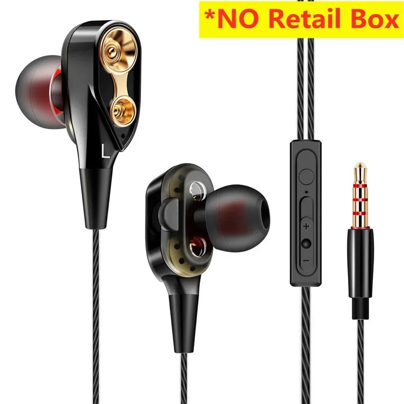 HiFi Wired Earphone 35MM In Ear 4D Copper Driver Bass Stereo Music Earbuds With Mic For Sport Headp 8