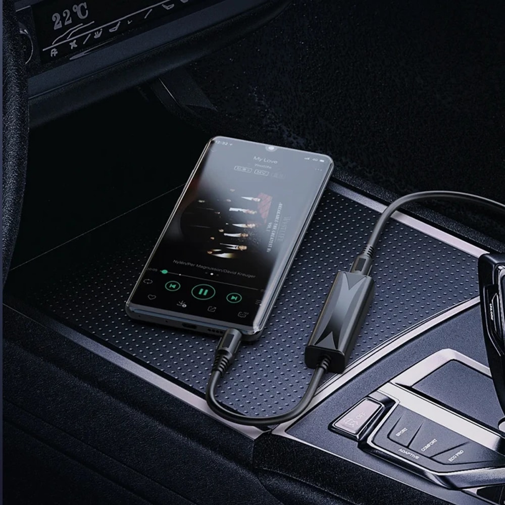 Ground Loop Noise Filter 35mm AUX Jack Audio Antiinterference Isolator For Car Home Stereo 3