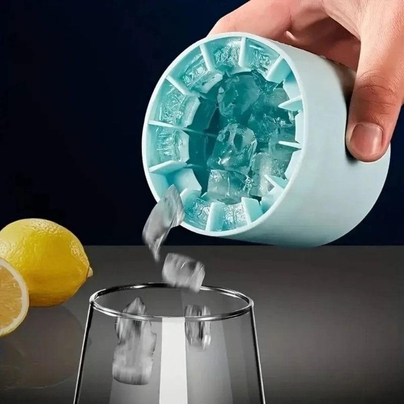 Creative Ice Maker Mold Silicone Round Ice Bucket DIY Barware Tool For Summer 4