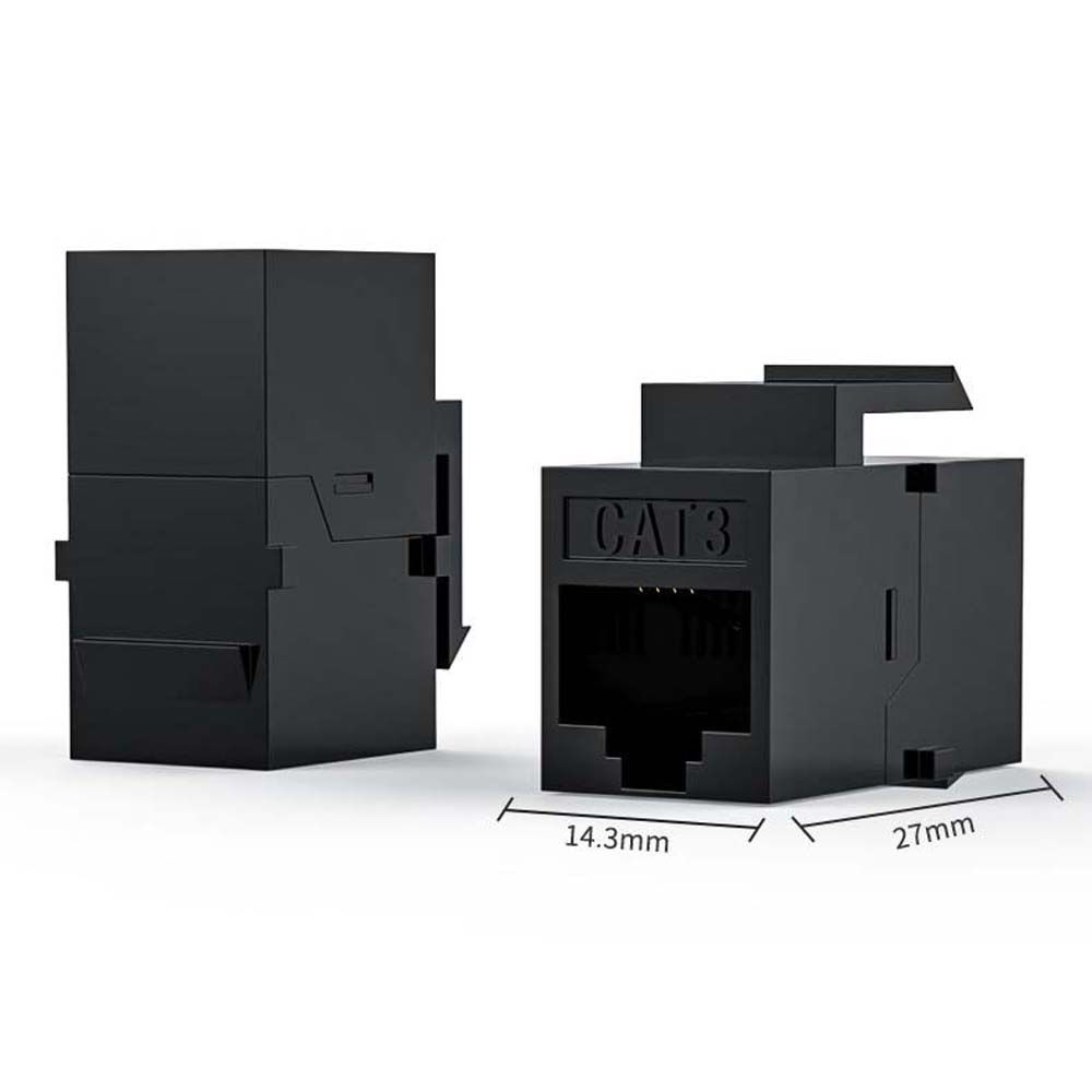 Straight Through Telephone Module Connector, CAT3 Telecom Jack, Extender Plug