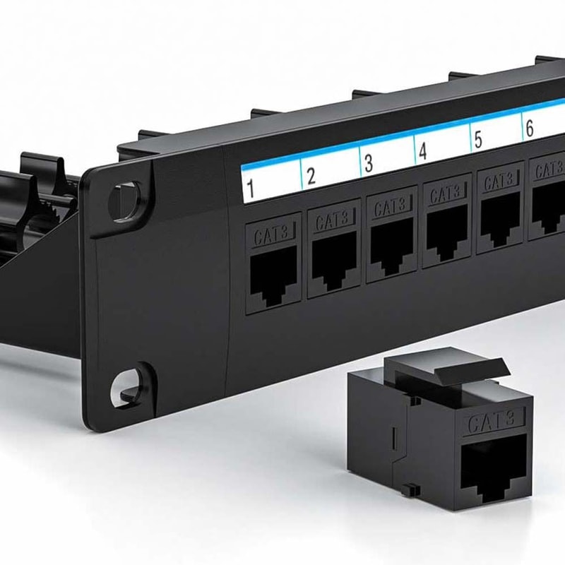 Straight Through Telephone Module Connector, CAT3 Telecom Jack, Extender Plug