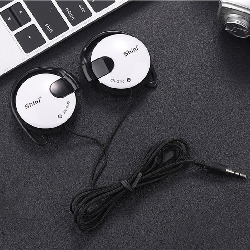 Wired Earpiece for Phone, Sport Headset, Ear Hook Earphone for Comfort Fit