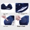 Portable Outdoor Travel Pillow, Inflatable U-shaped Neck Pillow, Foldable Double Hump Pillow