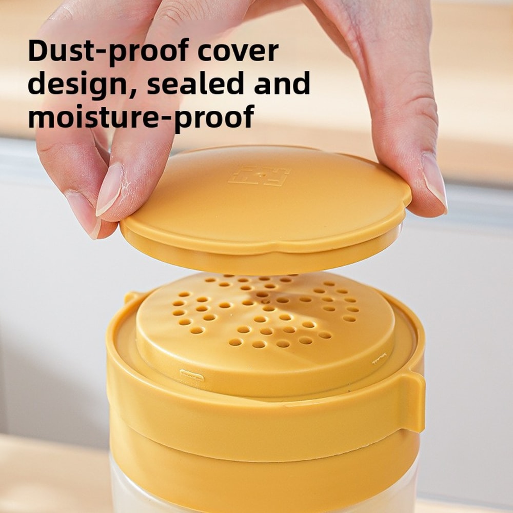 Home Creative Baking Powder Dispenser, Rotating Powder Dispenser, Large Capacity Seasoning Bottle, Barbecue Powder