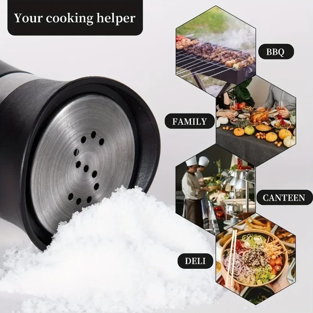 Salt and Pepper Bottle Set, Reusable Seasoning Containers, Sealed and Moisture-Proof for Home and Commercial Kitchens