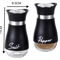 Salt and Pepper Bottle Set, Reusable Seasoning Containers, Sealed and Moisture-Proof for Home and Commercial Kitchens