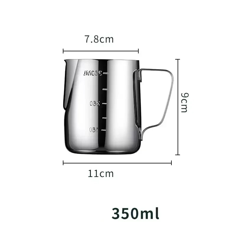 Milk Foam Pot Scale Stainless Steel Latte Art Cup Latte Cappuccino Cream Steam Cup 6