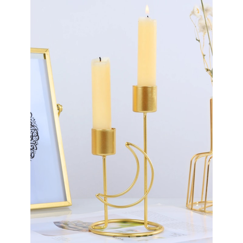 Modern Iron Candle Holder Singlehead Candlestick Stand For Wedding Dining Table Dinner Party Candle 0