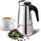 Stainless Steel Moka Coffee Maker Mocha Espresso Latte Stovetop Filter Coffee Pot For Kitchen 0