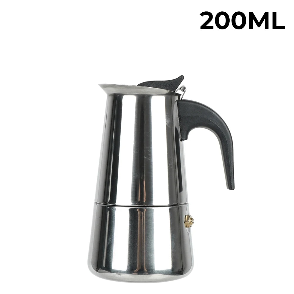 Stainless Steel Moka Coffee Maker Mocha Espresso Latte Stovetop Filter Coffee Pot For Kitchen 7