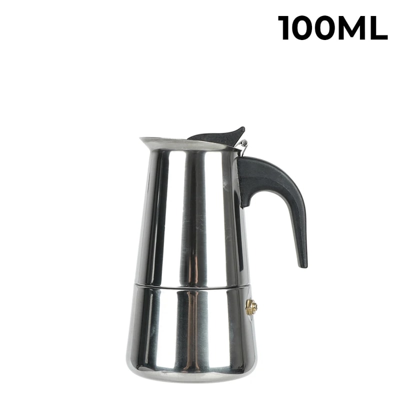 Stainless Steel Moka Coffee Maker Mocha Espresso Latte Stovetop Filter Coffee Pot For Kitchen 6