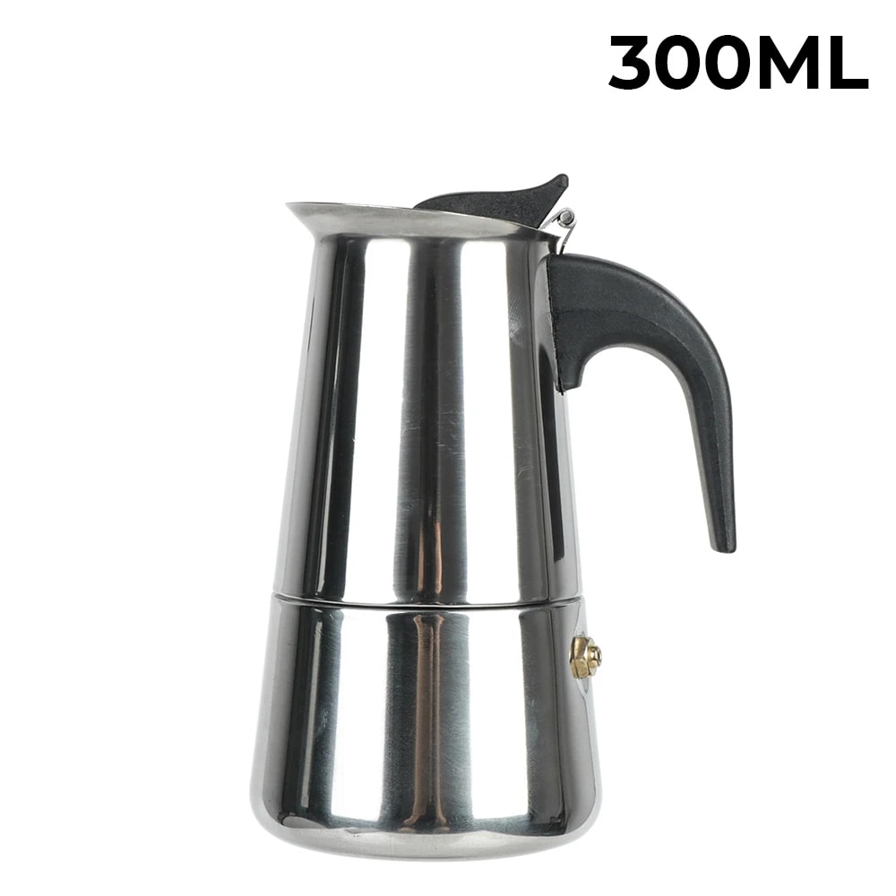 Stainless Steel Moka Coffee Maker Mocha Espresso Latte Stovetop Filter Coffee Pot For Kitchen 8