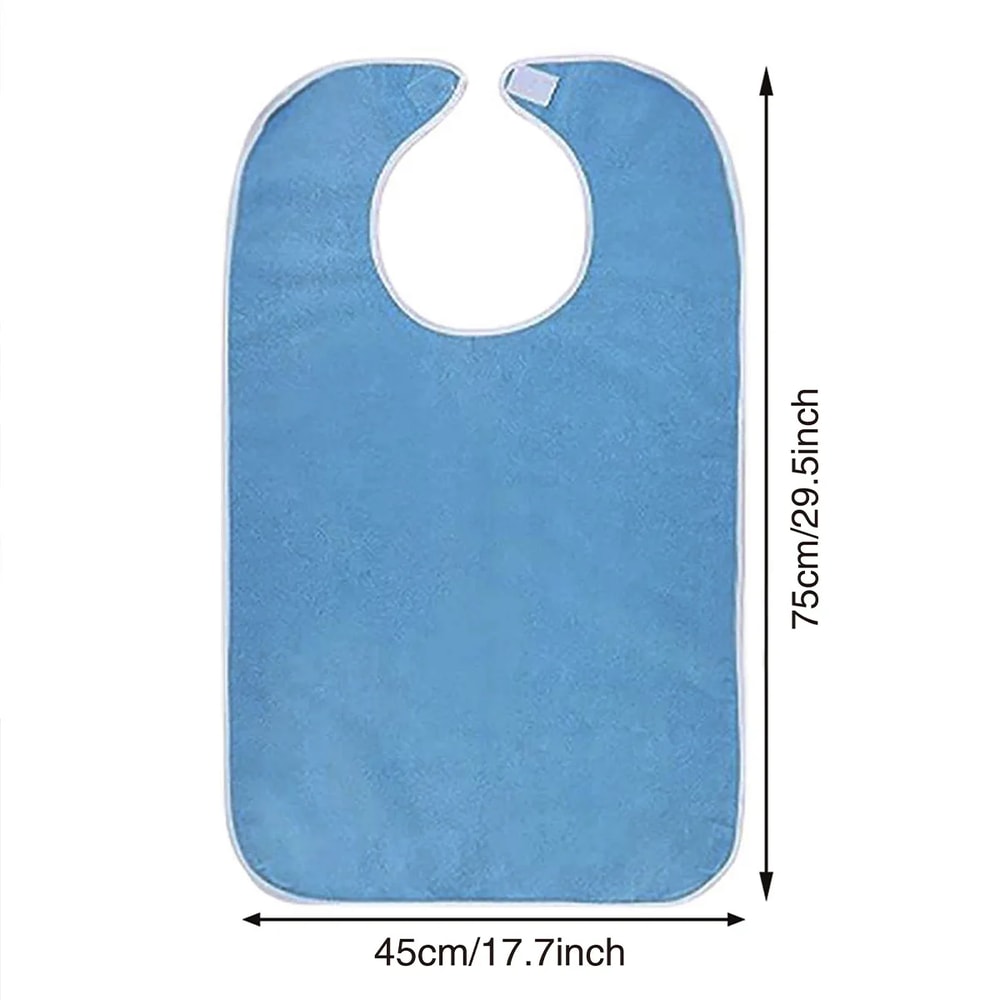 Waterproof Terry Bibs With Pocket For Adults New Coated Reusable Apron For Elderly Disabled Men An 6