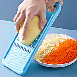 potato grid slicer, vegetable grater, carrot chopper, kitchen shredder, wave knife, salad cutter