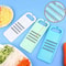 Potato Grid Slicer Vegetable Grater Carrot Chopper Kitchen Shredder Wave Knife Salad Cutter 2