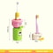 2 In 1 Gargle Cup Cute Kids Creative Toothbrush Holder Household No Punching Organizer Rack With Cu 2