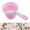 Collapsible Portable Water Scoop for Kitchen, Bathroom, Hair Washing, Folding Silica Fruits and Vegetables Spoon