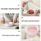 Collapsible Portable Water Scoop for Kitchen, Bathroom, Hair Washing, Folding Silica Fruits and Vegetables Spoon