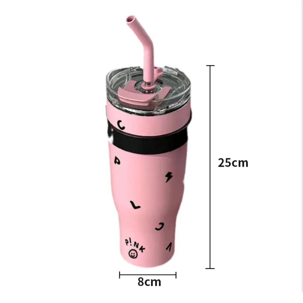 Stainless Steel Vacuum Insulated Water Cup Large Capacity Insulated Bottle For Travel Car And Picni 2