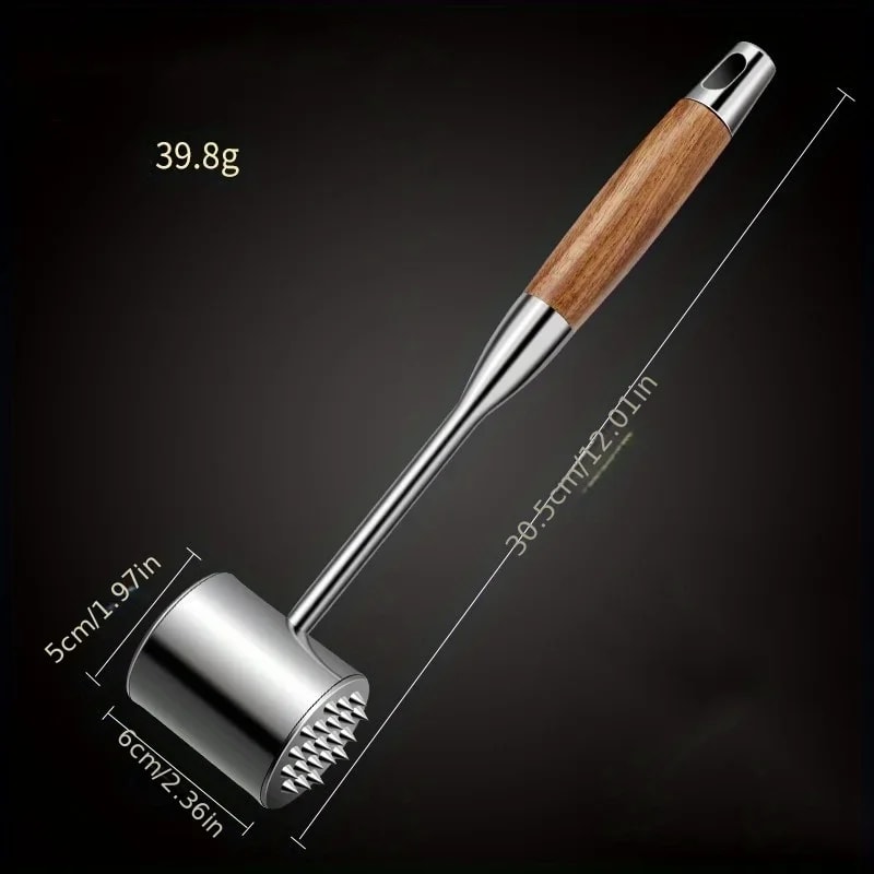 Stainless Steel Meat Loosening Hammer Breaking Tendons Hammer For Steak And Meat 2
