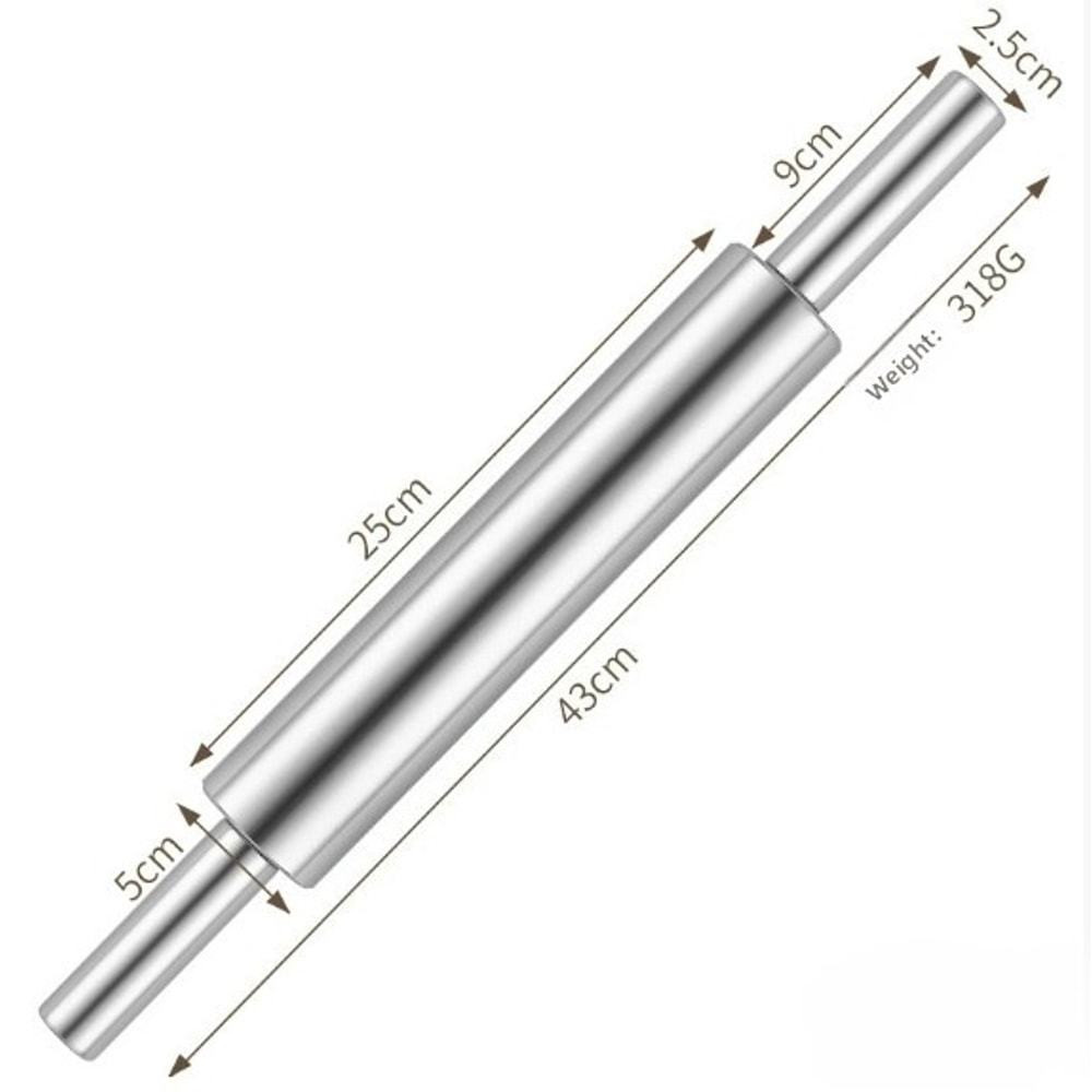 Dumpling Noodle Rolling Pin Household Stainless Steel Pressing Tool For Seamless Baking 5