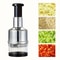 Vertical Hand Press Kitchen Manual Tools Garlic Onion Chopper With Storage Container For Vegetables 1