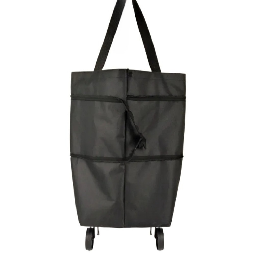 Lightweight Foldable Shopping Cart, Household Vegetable Cart with Wheels, Backpackable and Portable