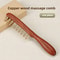 Head Meridian Treatment Comb 10 Tooth Copper Wood Massage Comb For Relaxation 5