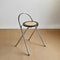 Foldable Retro Backrest Dining Chair Leisure Balcony Rattan Bar Chairs For Family Use 8